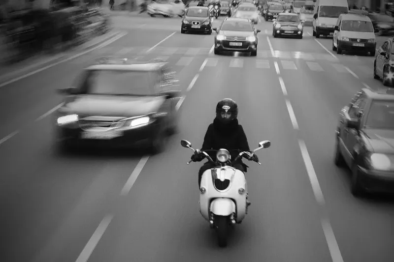 Rijschool-scooter