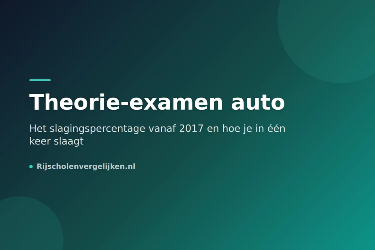 Illustratie bij Theorie-examen auto: het slagingspercentage vanaf 2017 en hoe jij in één keer slaagt