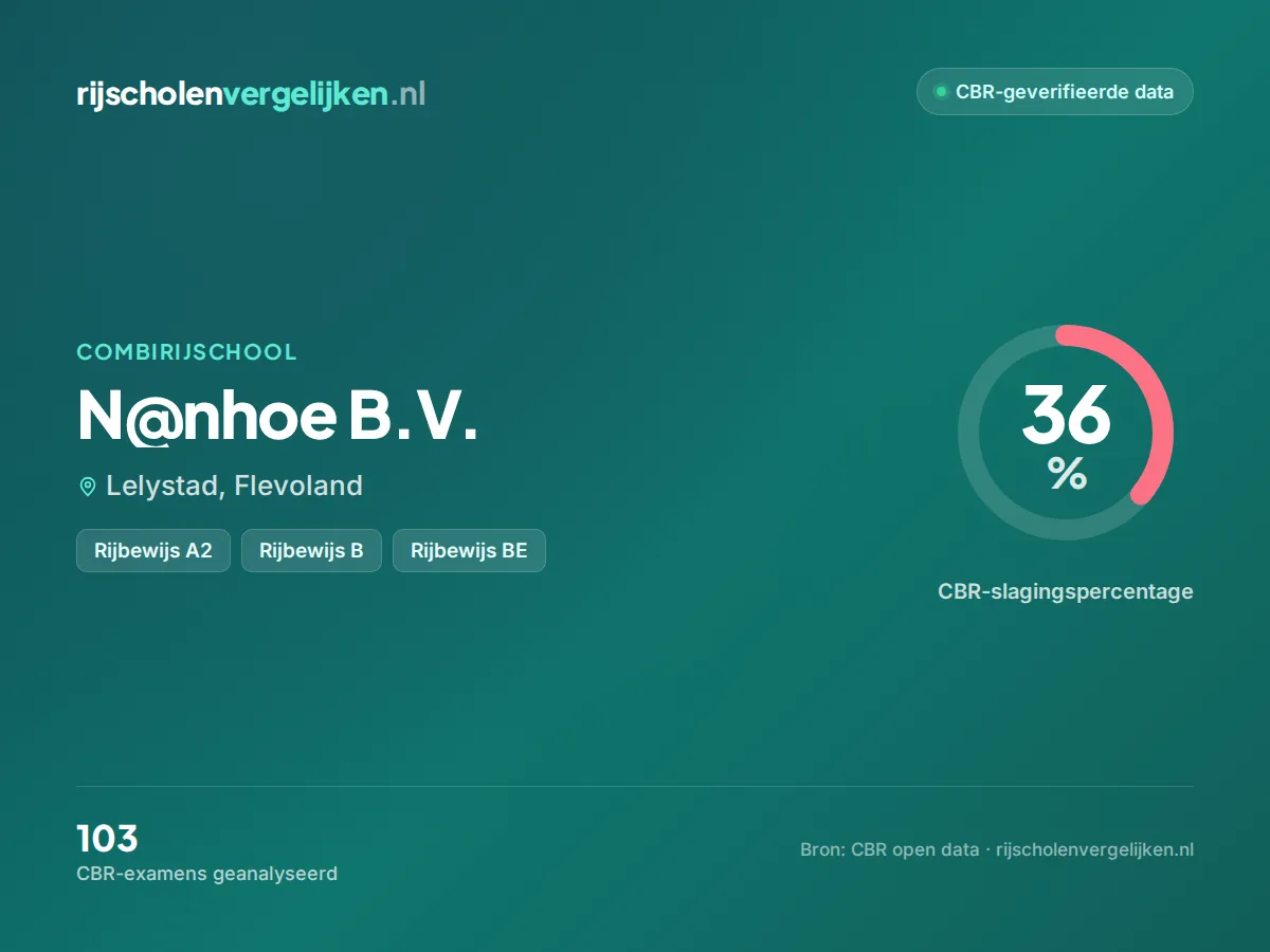 Statistiekkaart N@nhoe B.V.
