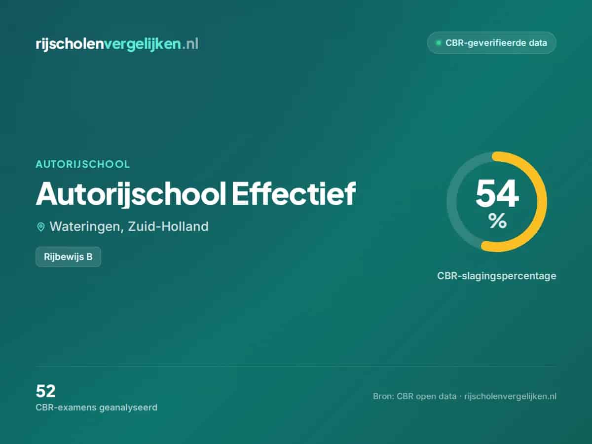 Statistiekkaart Autorijschool Effectief
