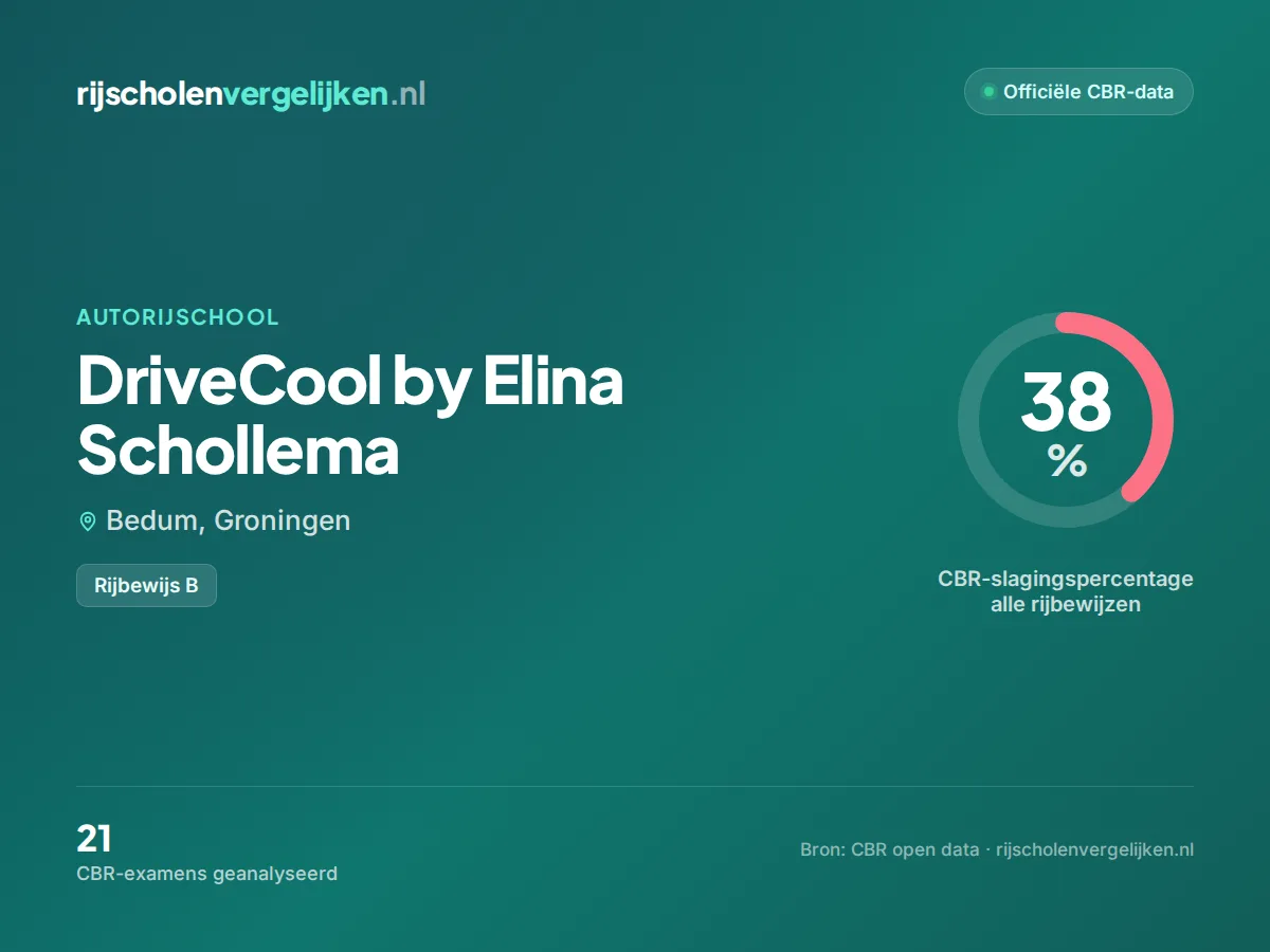 Statistiekkaart DriveCool by Elina Schollema