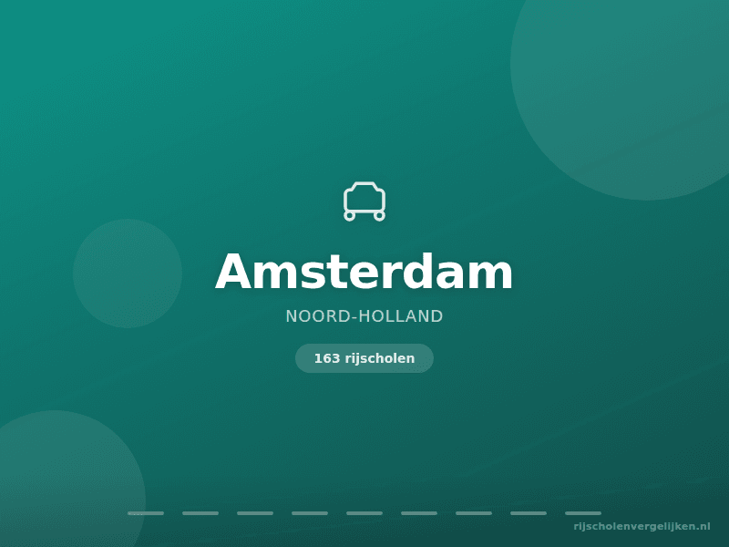 Rijscholen in Amsterdam