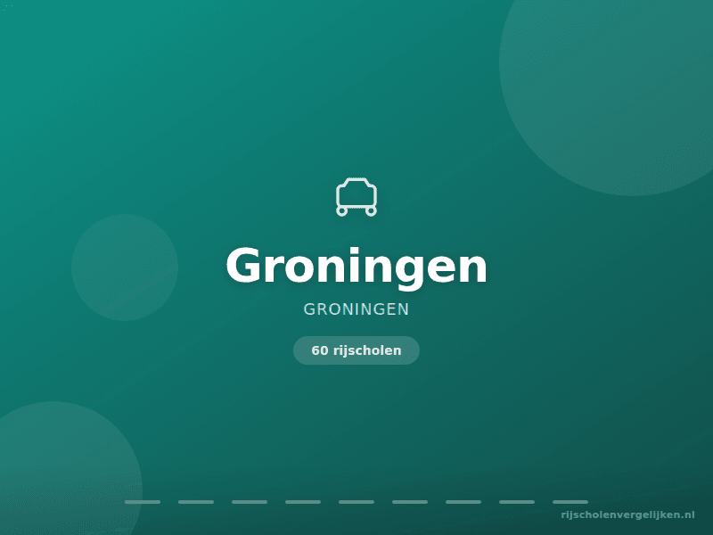 Rijscholen in Groningen
